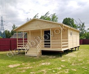 №5 Дачный домик трёхкомнатный с открытой верандой