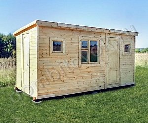 №17 Бытовка с двумя отдельными помещениями (утепленная)