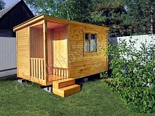 Фото бытовки утепленной с крыльцом 1х1м