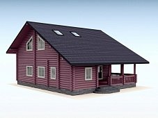 Дом из оцилиндрованного бревна "Classik"