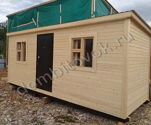 №26 Бытовка дачная распашонка с железной дверью (утепленная)