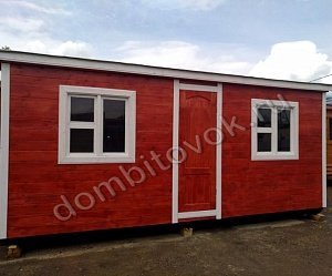 №9 Бытовка распашонка с перегородками и хоз. помещением 1х1м (утепленная)