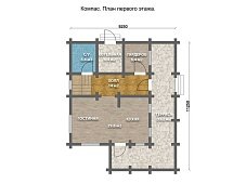 Дом из бруса "Compass"