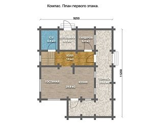 Дом из бруса "Compass"