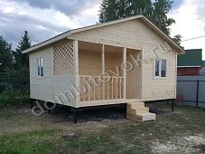 Домик садовый с террасой, прихожей и двумя спальнями фото