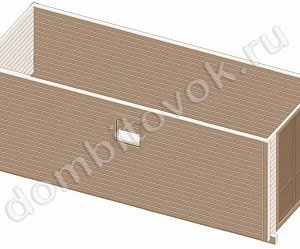 №10 Хозблок с двумя распашными дверьми