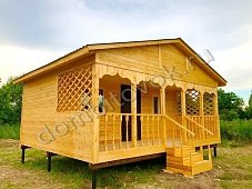 Дачный домик с открытой верандой фото