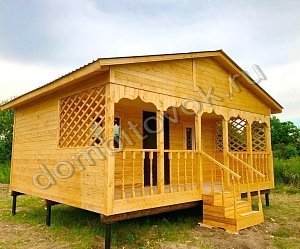 №1 Дачный домик с открытой верандой