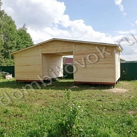 Две бытовки под общей крышей