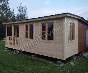 №4 Бытовка дачная с верандой 2х2,3 метра (утепленная)