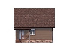 Двухэтажный дом с двухскатной крышей К2-5