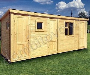 №18 Бытовка дачная с тремя хоз. помещениями (утепленная)