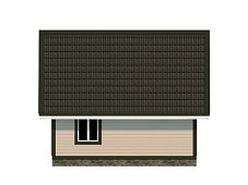 Двухэтажный дом с двухскатной крышей К2-9