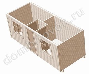 №31 Бытовка двухкомнатная с коротким тамбуром