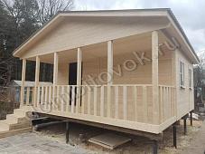 Дачный домик с верандой фото