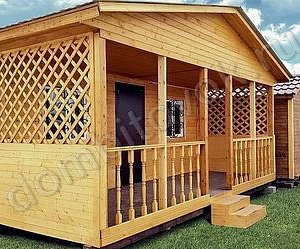 №1 Дачный домик с открытой верандой