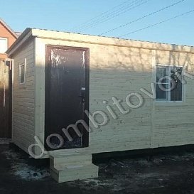 Бытовка стандарт с металлической дверью