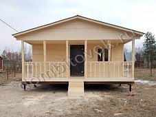 Дачный домик с верандой фото