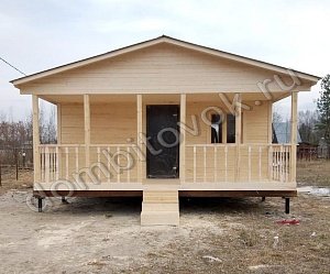 №5 Дачный домик трёхкомнатный с открытой верандой