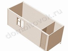 Бытовка дачная стандарт с тамбуром фото