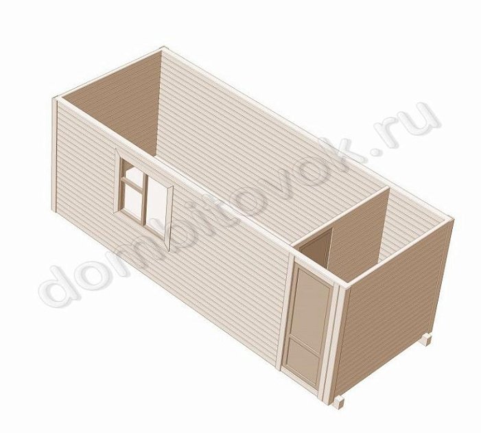 Бытовка дачная стандарт с тамбуром фото