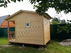 №8 Маленький садовый домик с крыльцом и хоз.помещением 1х1м