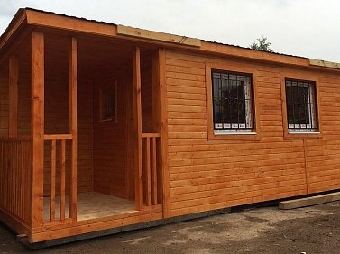 №18 Обработка бытовки снаружи "Акватексом"