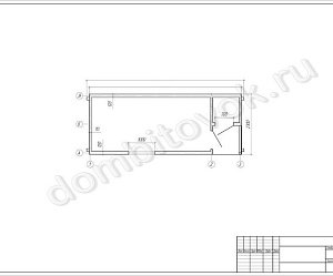№20 Бытовка с двухскатной крышей, крылечком 1х1м и хоз. помещением (утепленная)