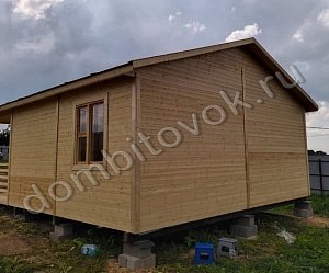 №13 Дачный дом с террасой, санузлом и тремя комнатами