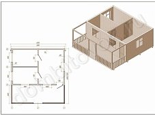 Дачный домик с верандой фото