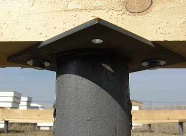 №4 Крепление свай к брусу