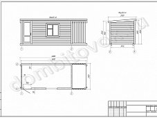 Фото хозблока с дровником для дачи