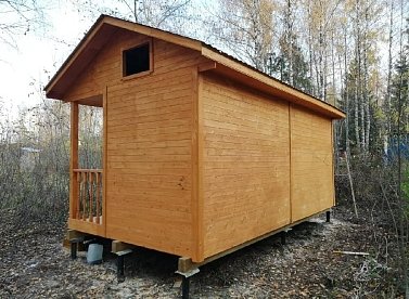 №29 Двухскатная крыша по ширине бытовки