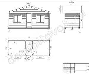 №10 Садовый одноэтажный домик с тамбуром и двумя спальнями