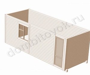 №1 Бытовка дачная стандарт (утепленная)