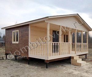 №5 Дачный домик трёхкомнатный с открытой верандой