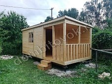 Бытовка дачная с верандой фото