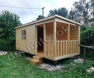 №4 Бытовка дачная с верандой 2х2,3 метра (утепленная)