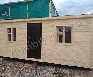 №26 Бытовка дачная распашонка с железной дверью (утепленная)