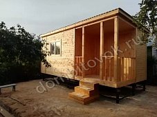 Утепленная бытовка с крыльцом и двумя хоз. помещениями фото