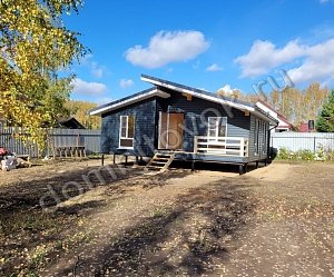 Одноэтажный дом с двухскатной крышей К1-8