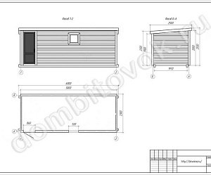 №12 Хозблок с металлической дверью