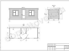 Фото бытовки распашонки с перегородками и хозяйственным помещением