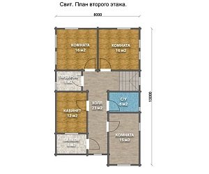 Дом из бруса "Sweet"