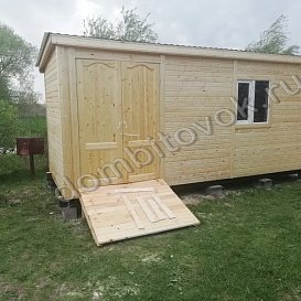 Бытовка с пандусом фото