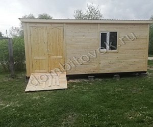 №19 Бытовка стандарт с двумя распашными дверьми (утепленная)