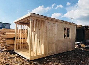 №44 Дровник к готовой бытовке