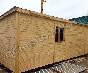 №16 Бытовка дачная стандарт с тамбуром 1х2м (утепленная)