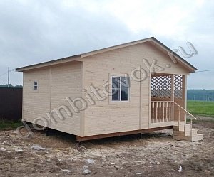 №3 Дачный домик с верандой и двумя комнатами