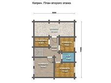 Дом из оцилиндрованного бревна "Катрин"